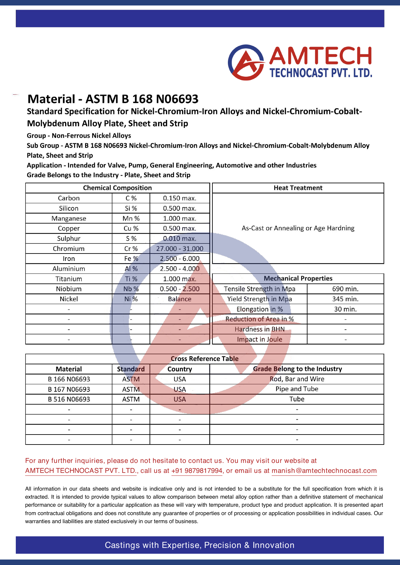 ASTM B 168 N06693